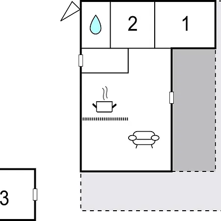 Three-bedroom In Prázdninový dům